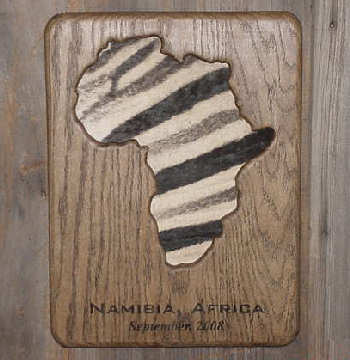 Africa Touch 'n Trophy Plaque