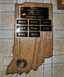 Indiana Award Plaque