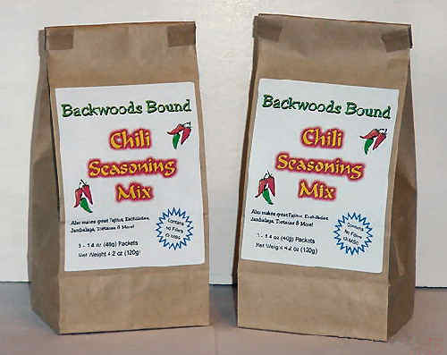 Backwoods Bound Chili Seasoning Mix packet